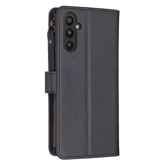 Klopové pouzdro pro Samsung Galaxy A25 5G, Wallet Zipper Pocket, černé