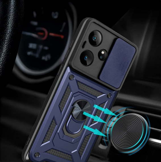 Pouzdro pro Realme GT 7 / 7T, CamShield Slide, modré