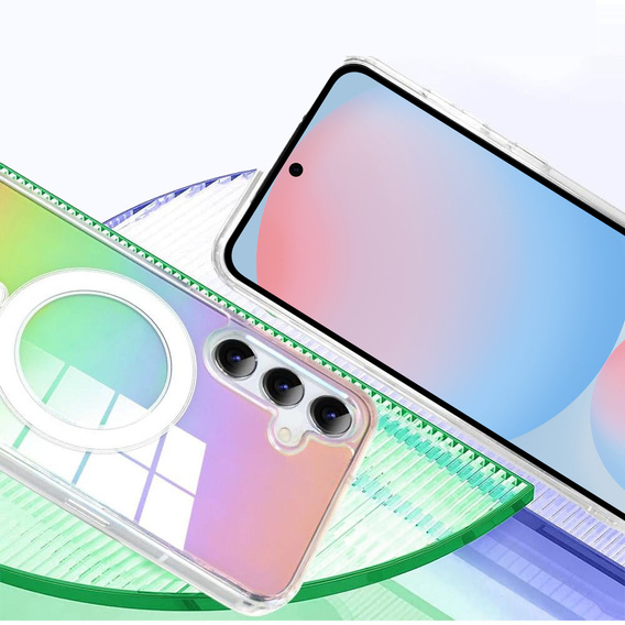 Pouzdro pro Samsung Galaxy A16, Fusion Hybrid, pro MagSafe, vícebarevné + sklo na displej