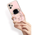Pouzdro pro Xiaomi Redmi 12, Astronaut, růžové rose gold