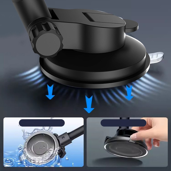 Držák do auta na čelní sklo, dlouhé rameno 30 cm pro telefony 4,7–7 palců