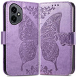 Klopové pouzdro pro Honor 400 5G, Butterfly, fialové