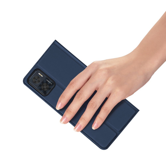 Pouzdro Dux Ducis pro Motorola Moto E22 / E22i, Skinpro, námořnicky modré