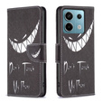 Klopové pouzdro pro Xiaomi Redmi Note 13 Pro 5G, Wallet, Don't Touch My Phone černé