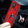 Pancéřové pouzdro pro Motorola Moto G10/G30, Nox Case Ring, červené