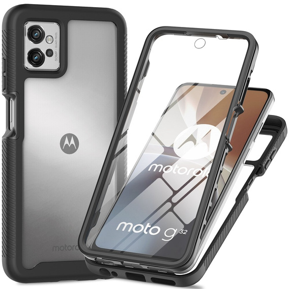 Pouzdro pro Motorola Moto G32, Shockproof, s fólií, černé