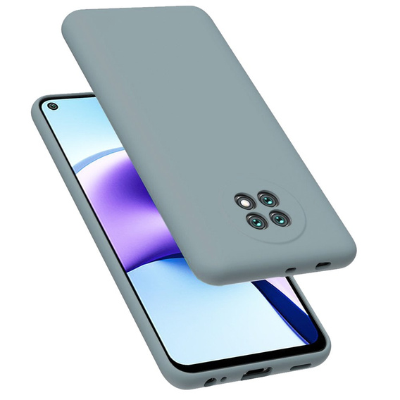 Pouzdro pro Xiaomi Redmi Note 9T 5G, Silicone Lite, levandulově šedé