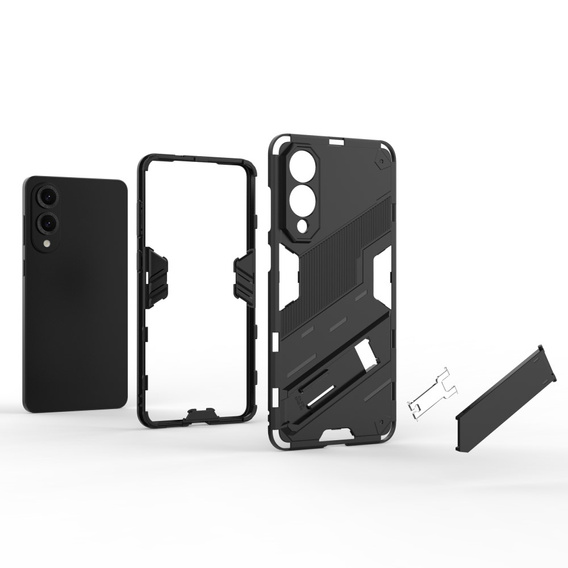 Pouzdro pro Samsung Galaxy S25 Edge, Military kickstand, černé