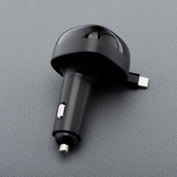 Autonabíječka Forcell F-Energy Alu se svinutým kabelem USB-C 75 W