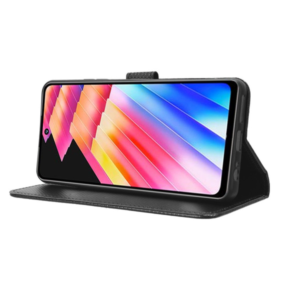 Klopové pouzdro pro Infinix Hot 30, Wallet Smart Magnet, černé