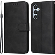 Klopové pouzdro pro Samsung Galaxy A34 5G, Leather Wallet, černé