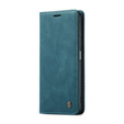 Pouzdro CASEME pro Xiaomi Redmi Note 10 / 10S, Leather Wallet Case, zelené