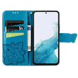 Klopové pouzdro pro Samsung Galaxy A56, Butterfly, modré