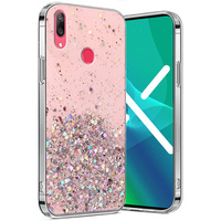 Pouzdro pro Huawei Y7 2019, Glittery, růžové