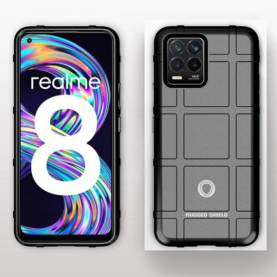 Pouzdro pro Realme 8/8 Pro, Rugged Shield, černé