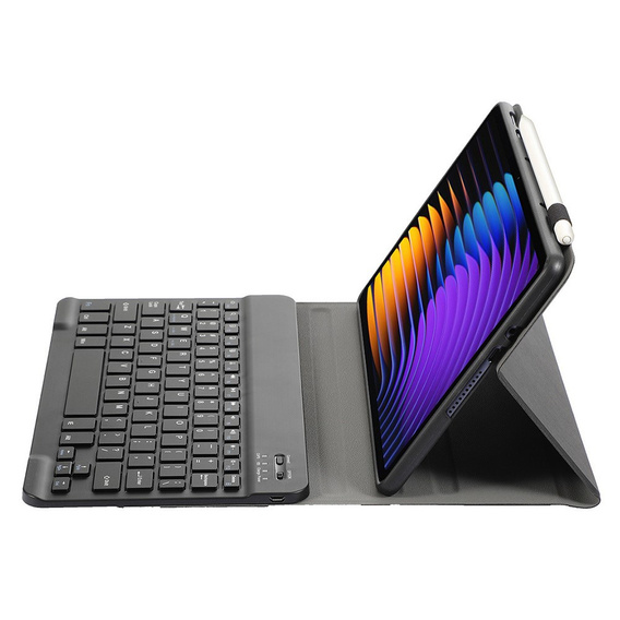 Pouzdro s bluetooth klávesnicí pro Xiaomi Pad 7 / Xiaomi Pad 7 Pro, černé