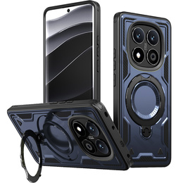 Pouzdro pro Xiaomi Redmi Note 14 Pro+ 5G, Military MagSafe, modré + 9H sklo