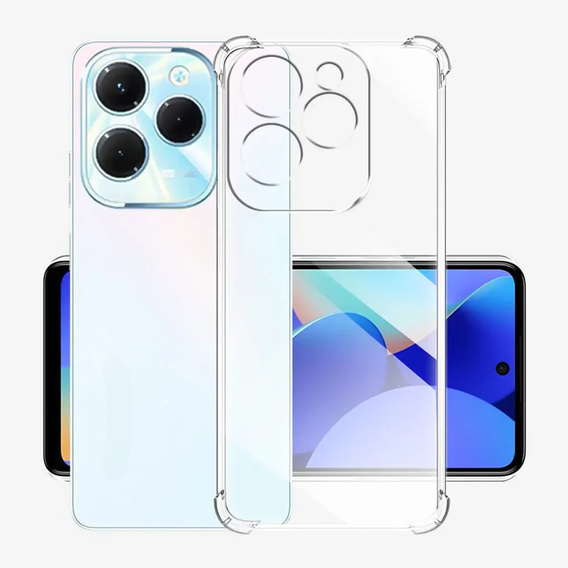 Pouzdro pro Infinix Hot 40i, Dropproof, průhledné