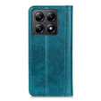 Pouzdro pro Xiaomi 14T, Wallet Litchi Leather, zelené