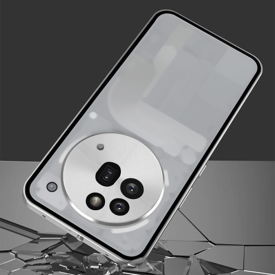 Pouzdro pro Nothing Phone 3a Pro, Frame Case, stříbrné
