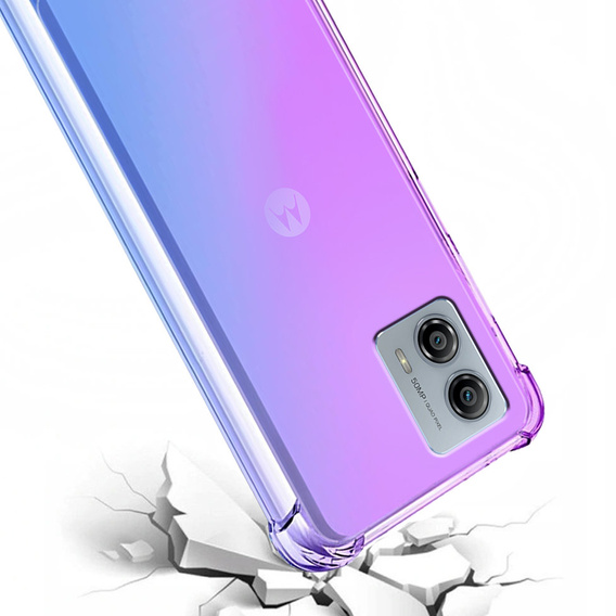 Pouzdro pro Motorola Moto G73 5G, Gradient Dropproof, Fialová / modrá