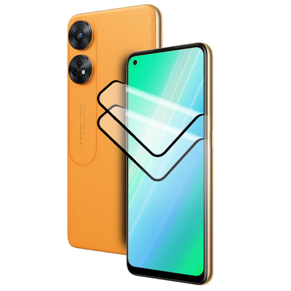 2x keramické hybridní sklo ERBORD pro Oppo Reno8 T 4G
