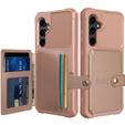 Pouzdro pro Samsung Galaxy S23 FE, Card Holder Kickstand, růžové