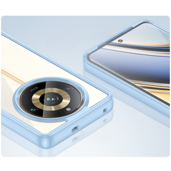 Pouzdro pro Realme 11 Pro 5G / 11 Pro+ 5G, Fusion Hybrid, transparentní / modré
