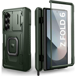 Pancéřové pouzdro pro Samsung Galaxy Z Fold 6 5G, Dexnor Full Body S-Pen Slot, zelené