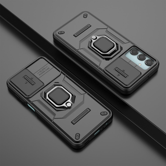Pouzdro pro Samsung Galaxy M15 5G, KickStand Camera Lens, černé