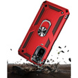 Pancéřové pouzdro pro Xiaomi Redmi Note 10 / 10S, Nox Case Ring, červené