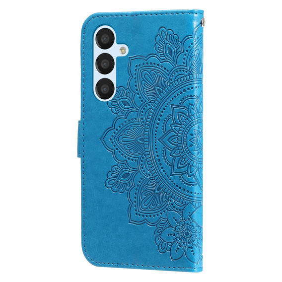 Klopové pouzdro pro Samsung Galaxy A54 5G, Mandala Flower, modré