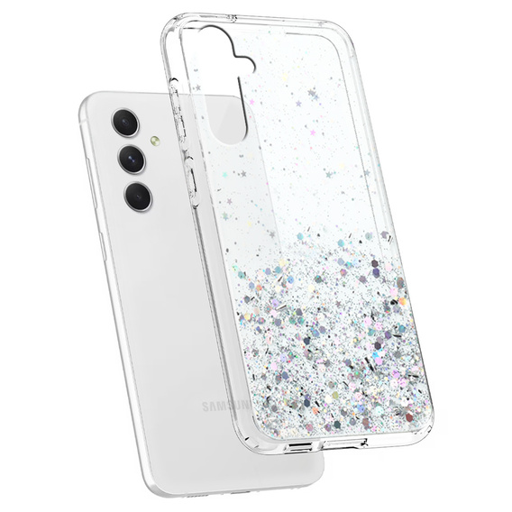 Pouzdro pro Samsung Galaxy A54 5G, Glittery, průhledné