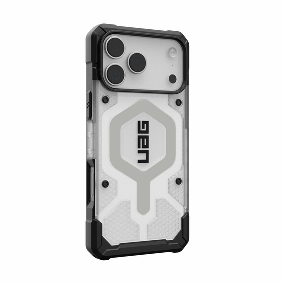 Pouzdro Urban Armor Gear pro iPhone 17 Pro Max, Pathfinder MagSafe, Ice/Silver