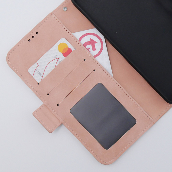 Klopové pouzdro pro Motorola Moto G54 5G, Card Slot, růžové