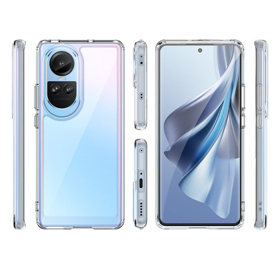 Pouzdro pro Oppo Reno 10 / 10 Pro, Fusion Hybrid, průhledné