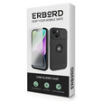 Pouzdro ERBORD MagSafe Cam Slider, černé + sklo na displej pro iPhone 13 / iPhone 14