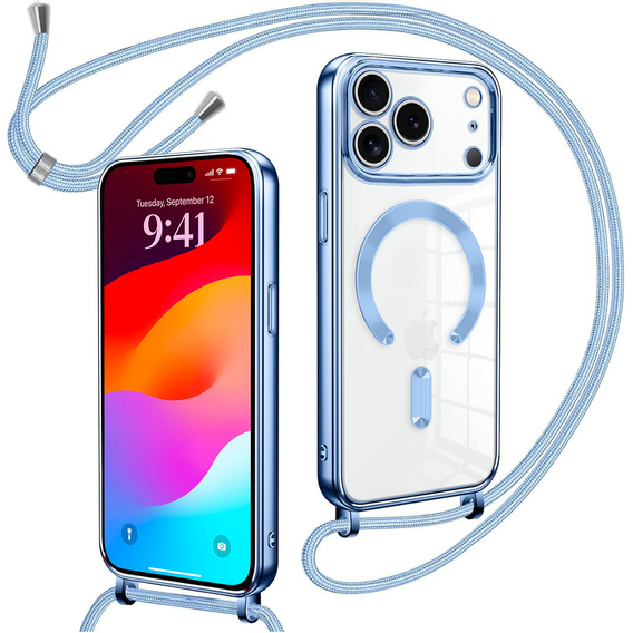 Pouzdro Electro MagSafe + šňůrka na krk pro iPhone 17 Pro Max