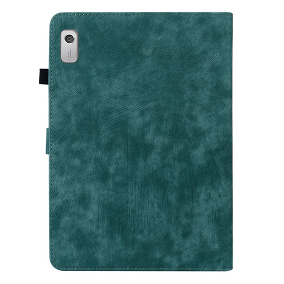Pouzdro pro Lenovo Tab M9, Wallet Pen Slot, zelené