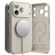 Pouzdro Ringke pro iPhone 17 Pro Max, silikonové magnetické pouzdro MagSafe, kámen