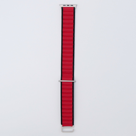 Nylonový řemínek pro Apple Watch 1/2/3/4/5/6/7/8/SE/ULTRA 42/44/45/49 mm, černý / červený