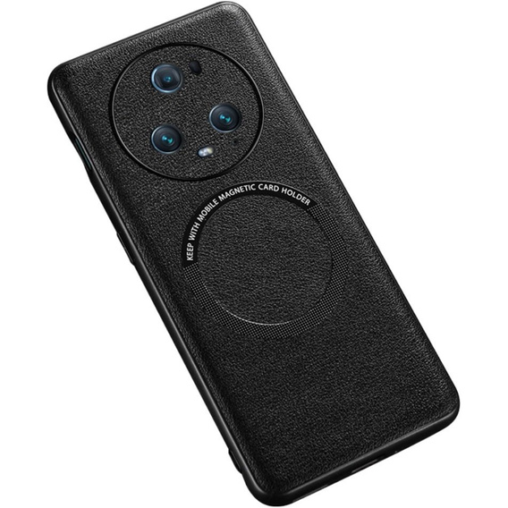 Pouzdro pro Honor Magic 5 Pro, Leather Hybrid MagSafe, černé