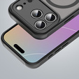 Matné pouzdro pro iPhone 17 Pro, pro MagSafe, s ochranou fotoaparátu, černé
