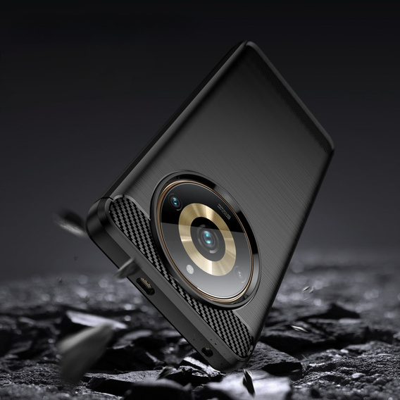 Pouzdro pro Realme 11 Pro / 11 Pro +, Carbon, černé