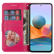 Klopové pouzdro pro Samsung Galaxy A36 5G, Wallet Zipper Pocket Glittery, růžové