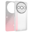 Pouzdro pro Xiaomi Redmi A3, Glittery Powder, bílá / růžová