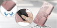 Klopové pouzdro pro Xiaomi Redmi 15C 4G/LTE, Butterfly, růžové rose gold