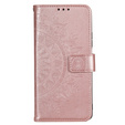 Klopové pouzdro pro Motorola Moto G73 5G, Mandala Flower, růžové rose gold