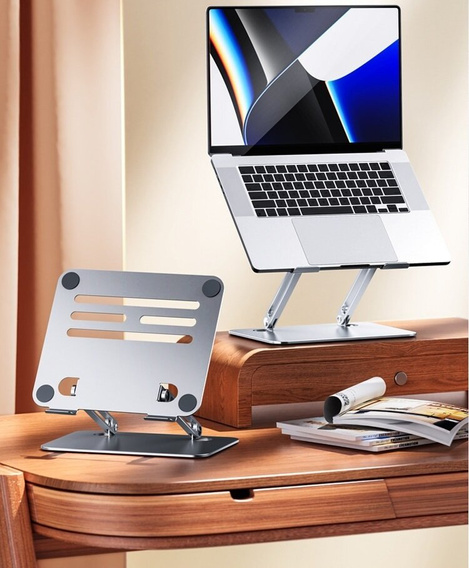 Ocelový stojan na notebook do 17", ERBORD P89, šedý