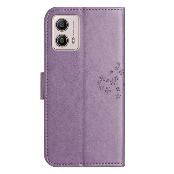 Klopové pouzdro pro Motorola Moto G53 / G23 / G13, Tree, fialové